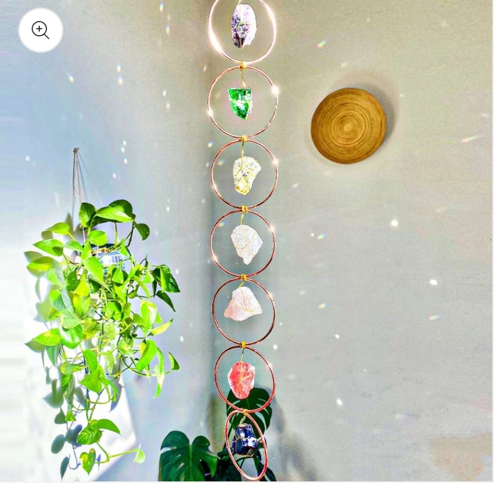 Crystal and Metal Hanging Decor Magic Wind charm